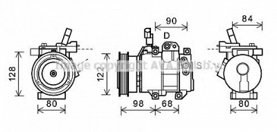 AVA QUALITY COOLING hyk272 -  Компрессор, кондиционер